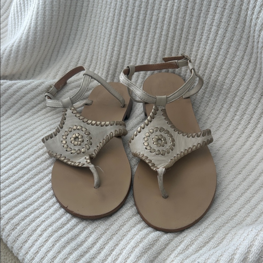 Jack Rogers Metallic Sandals